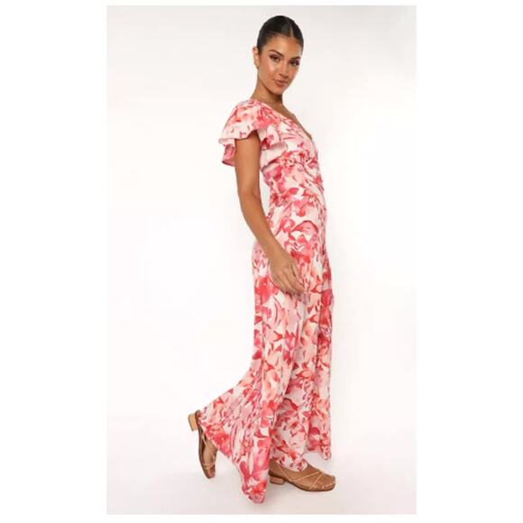 Petal and Pup Pink floral Ramsey Maxi Dress Size L - Picture 9 of 12